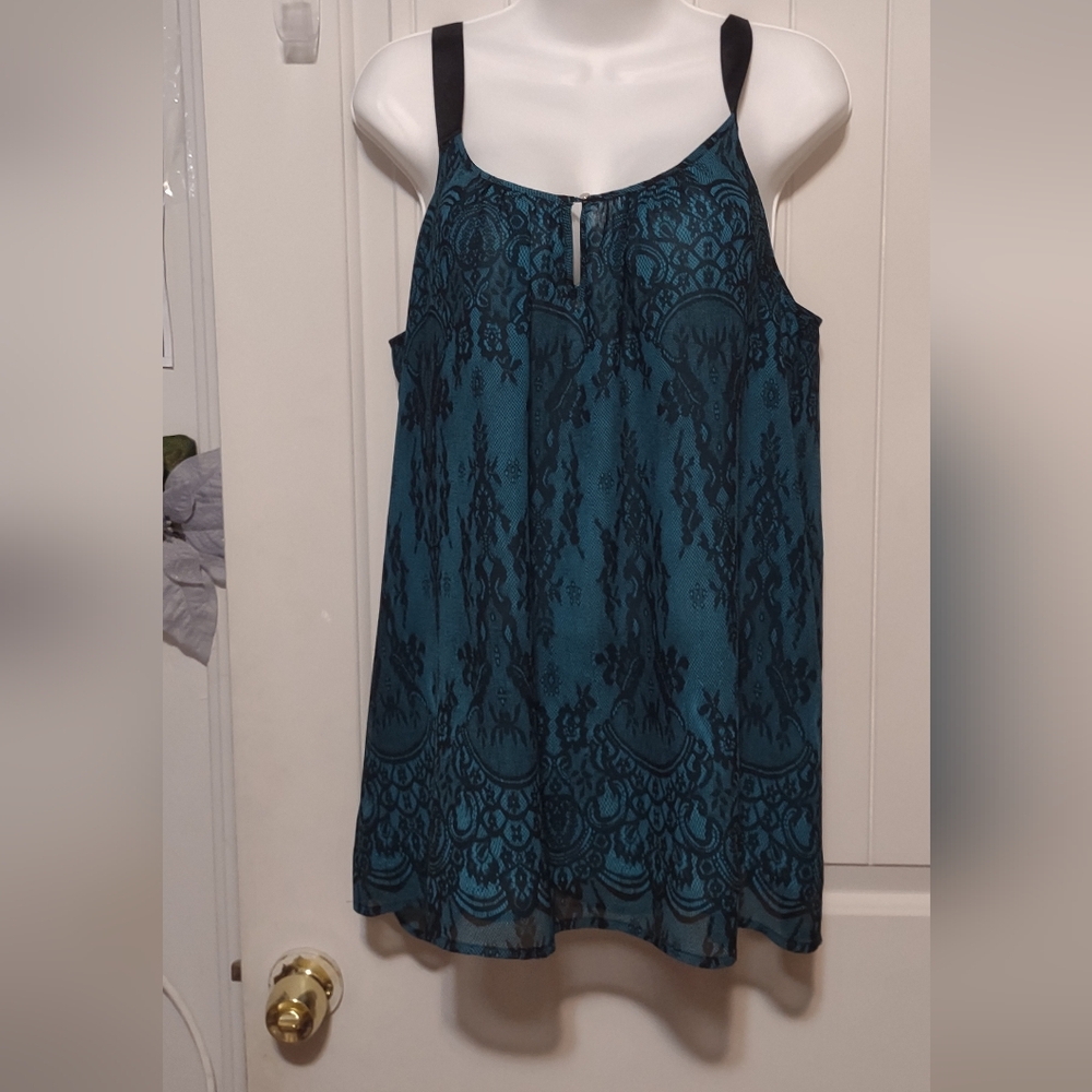 Lane Bryant Blue Sheath Mini Dress Halter Sleeveless